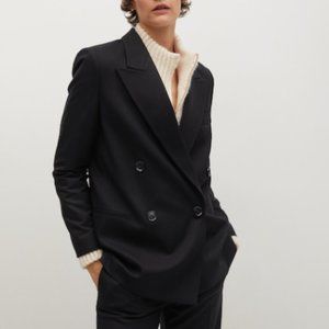 Mango Double Breasted Blazer XS NWT